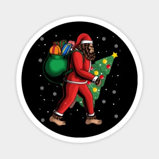 Christmas bigfoot Magnet